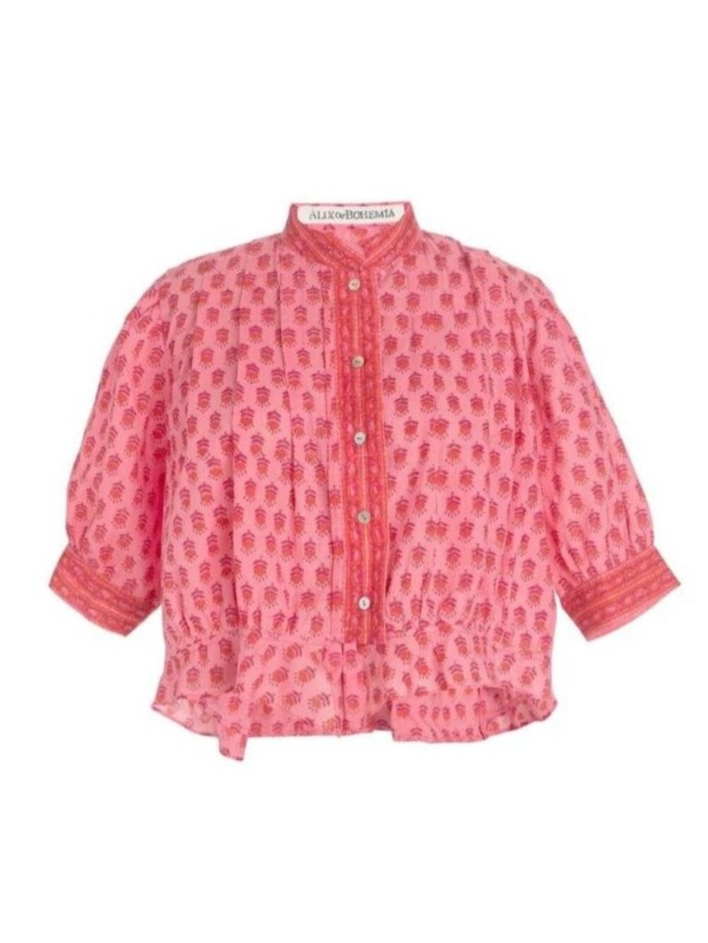 Alix OF Bohemia Rhiannon Quince Blouse Pink - Size XS